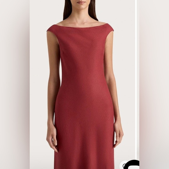 FAITHFULL The Brand Ilride Midi Dress in Wine – Size US 6 (M) - Picture 2 of 15